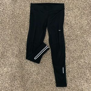 Nike running dri fit leggings w/ drawstring waist